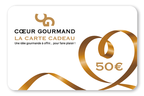 La Carte Cadeau Cœur Gourmand 50 €